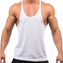 Y back mens tank top workout bodybuilding gym stringer vest